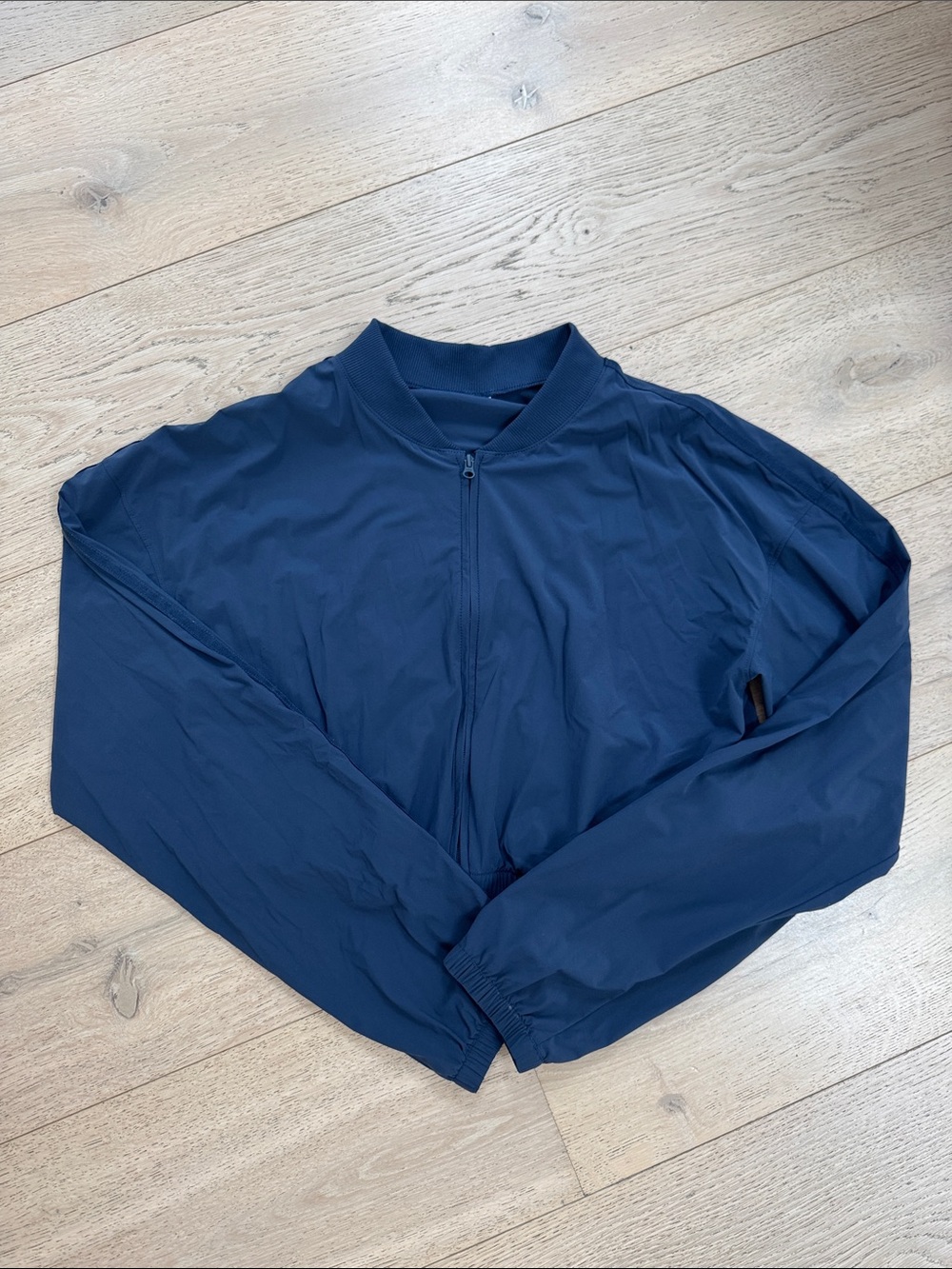 ALO Yoga Women's Navy Lightweight Bomber Jacket